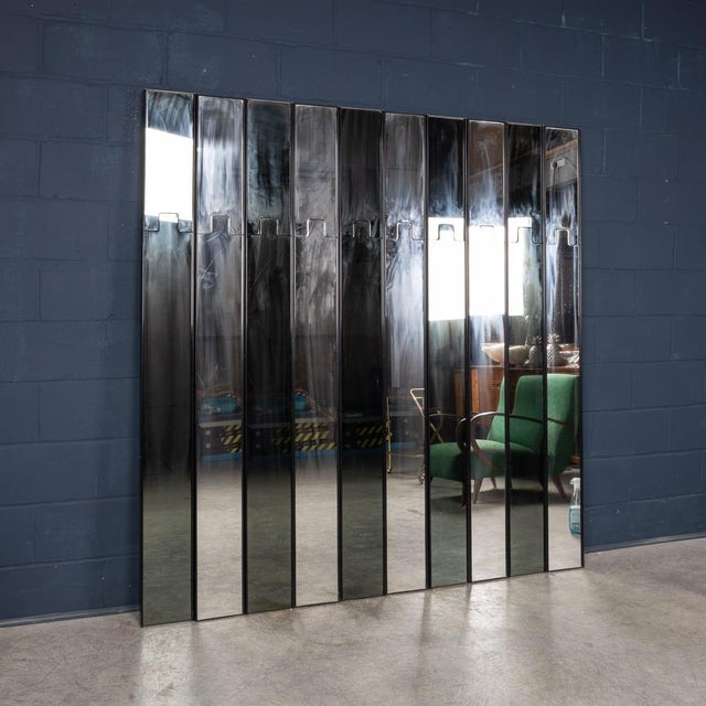 Vintage Italian Modular Gronda Mirror Coat Rack by Luciano Bertoncini for Elco, 1970 For Sale - Image 3 of 12