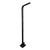 1970s Black Lacquered Metal Floor Lamp For Sale