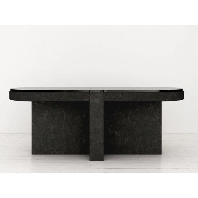 Object 06 black seating by volta one of a kind. Dimensions: d 80 x w 200 x h 75 cm. Materials: cork and ceramic. Also...
