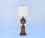 Gold Large Gilt Tole Neoclassical Lamp With Custom Shade For Sale - Image 8 of 8