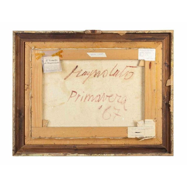 Modern Cesco Magnolato, Spring, 1967, Oil Painting on Canvas, Framed For Sale - Image 3 of 4