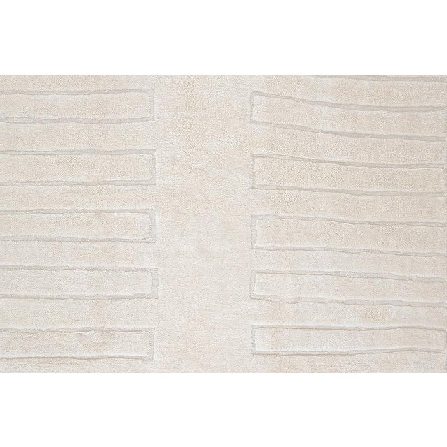 Large Hand-Knotted Wool Rug by Azele Studio For Sale - Image 6 of 11