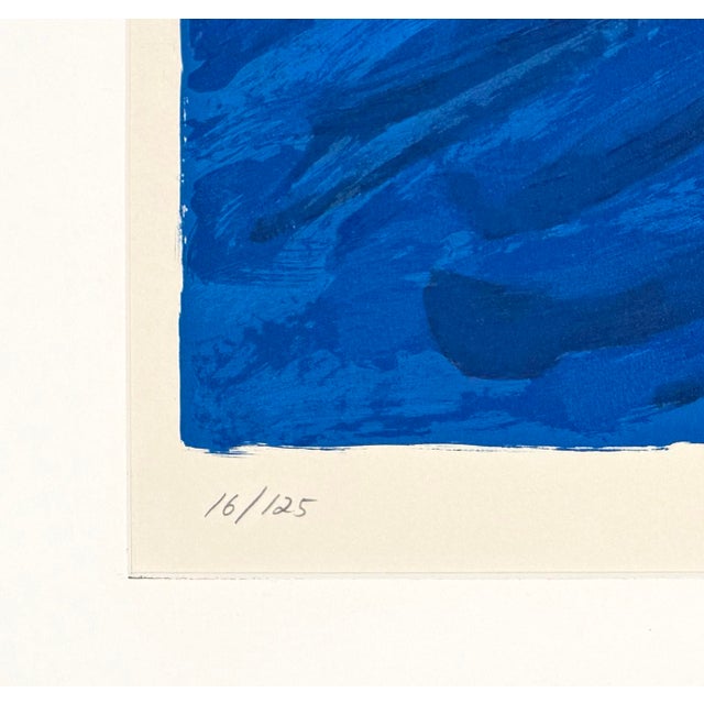 Contemporary Karel Appel, Blue Cat (Framed Hand Signed Lithograph) For Sale - Image 3 of 3