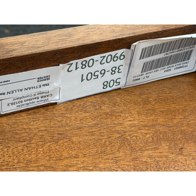 Ethan Allen Farmhouse “Tango” X Back Chairs - Set of 4 For Sale - Image 10 of 10