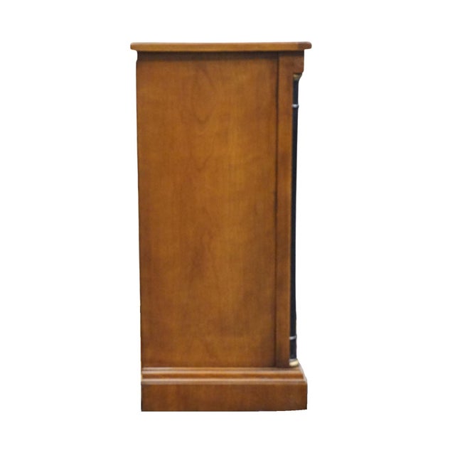 High End Vintage Solid Cherry Italian Neoclassical 40" Accent Console Cabinet For Sale - Image 9 of 9