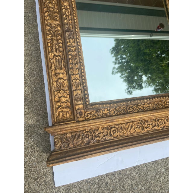 Wood 19th Century French Carved Giltwood Rococo Style Mirror For Sale - Image 7 of 12