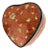 Vintage Kashmiri Heart Shaped Paper Mache Floral Decorated Box For Sale
