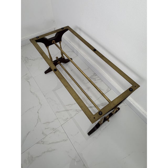 Oval Coffee Table with Marble Top, 1950s For Sale - Image 14 of 15