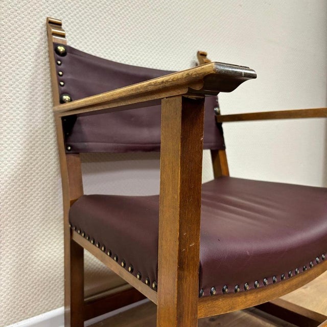 Antique Fireside Chairs by Alfred Loos, 1930, Set of 4 For Sale - Image 9 of 13