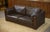 Minimalist Sofa in Leather and Macassar Ebony, 1980s For Sale - Image 10 of 15