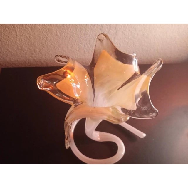 This is a Murano Glass Italy 8" Flower Vase. Procured at auction