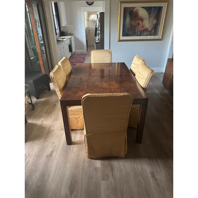 1960s Henredon Campaign Style Dining Room Set For Sale - Image 14 of 15