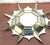 Mexican Modern Gilt Metal Sunburst Mirror Style of Sergio Bustamante, 1989 For Sale - Image 4 of 11