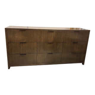 Custom Made Contemporary Dark Walnut Dresser For Sale