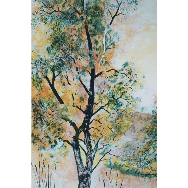Modern Antonio Rivera, Au bord de la rivière, Lithograph For Sale - Image 3 of 7