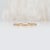 Gold Open Band Ring With Bezel Diamond Accents in Solid 14k Gold | Stackable Band, Size 6.75 For Sale - Image 8 of 9