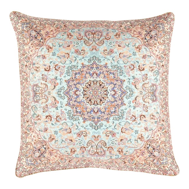 Pasargad Contemporary Persian Silk Termeh Pillow For Sale