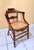 Antique 1800s Wood Chairs Pair Carved Back Recaned Seats Refinished For Sale - Image 10 of 13