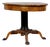 Swedish Biedermeier Pedestal Table in Golden Birch with Lion's Feet, 1800s For Sale