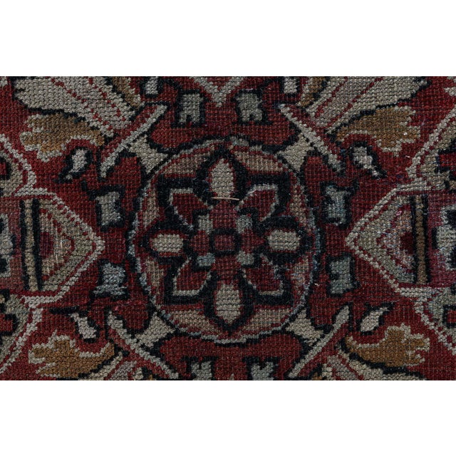 Tan Doris Leslie Blau Amritsar Indian Antique Warm Tan Rug - c. 1910 (Size Adjusted) For Sale - Image 8 of 10