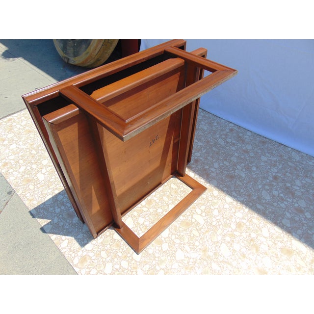 Refinished Square John Keal Coffee Table For Sale - Image 7 of 11