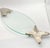 Statement oval glass fish serving platter in the style of Fritz Nagel’s mid-century designs for BMF. This large, heavy...