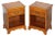 French Handmade Cheerywood Grange Paris Side or Wine Tables, Set of 2 For Sale