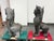 Late 20th Century Vintage Singha Guardian Lion Sculptures, Set of Two For Sale - Image 5 of 12