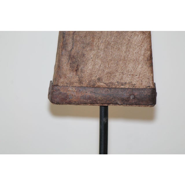 A Pair of Architectural Salvaged Wood Sculptures For Sale - Image 4 of 14