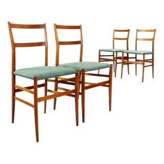 699 Superleggera Chairs by Gio Ponti for Cassina, 1960s, Set of 4 For Sale