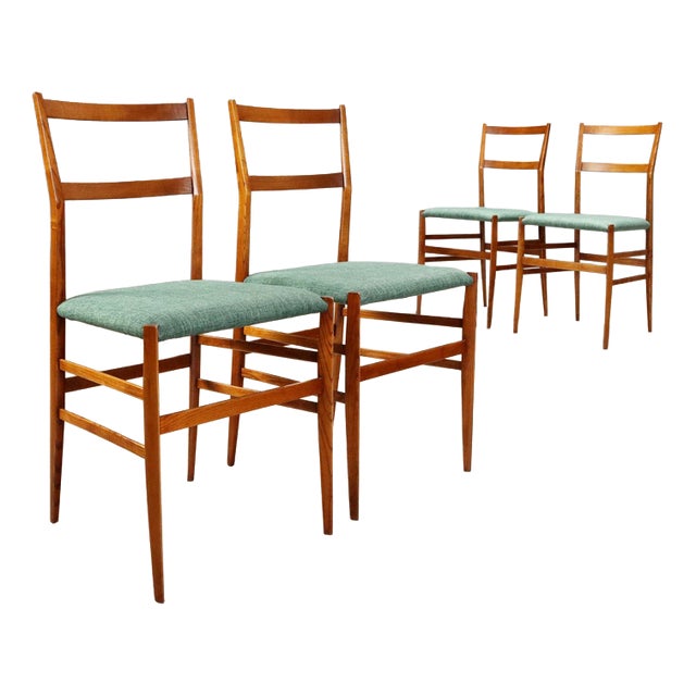699 Superleggera Chairs by Gio Ponti for Cassina, 1960s, Set of 4 For Sale