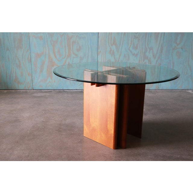 Mid-Century Modern 1970s Vintage Teak and Glass Dining Table by Gustav Gaarde for Trakanten Danish Modern For Sale - Image 3 of 10