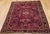 Antique Persian Sarouk Area Rug, Hand-Knotted Wool, Allover Floral Pattern, 4x6, Red & Navy For Sale - Image 10 of 17