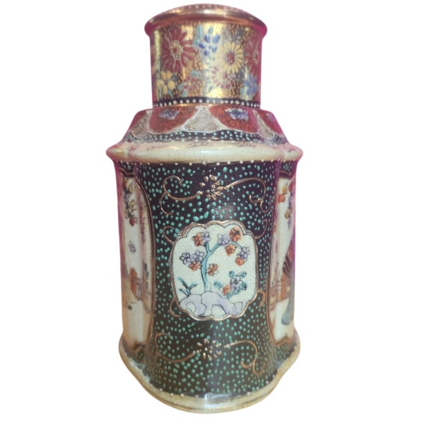 Antique Satsuma Tea Caddy For Sale In Raleigh - Image 6 of 12