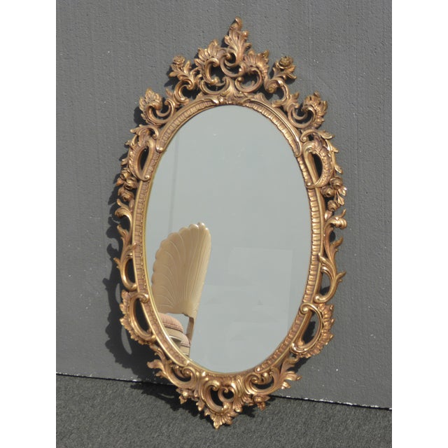Large Vintage Syroco Ornate Scrolled Gold Wall Mantle Mirror Chairish