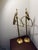 Metal Anthropologie Ida Peacock Brass 2 Towel Freestanding Hand Towel Holders For Sale - Image 7 of 7