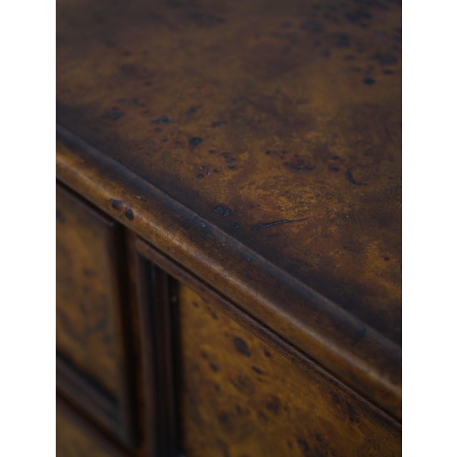 Theodore Alexander George III Burl Wood Bachelors Chest For Sale - Image 10 of 18