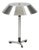 Vintage President Aluminum Table Lamp by Jo Hammerborg for Fog & Mørup, 1960s For Sale