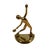 Gold Mid Century Modern Abstract Brass Tennis Player Bookend Set of 2 For Sale - Image 8 of 14