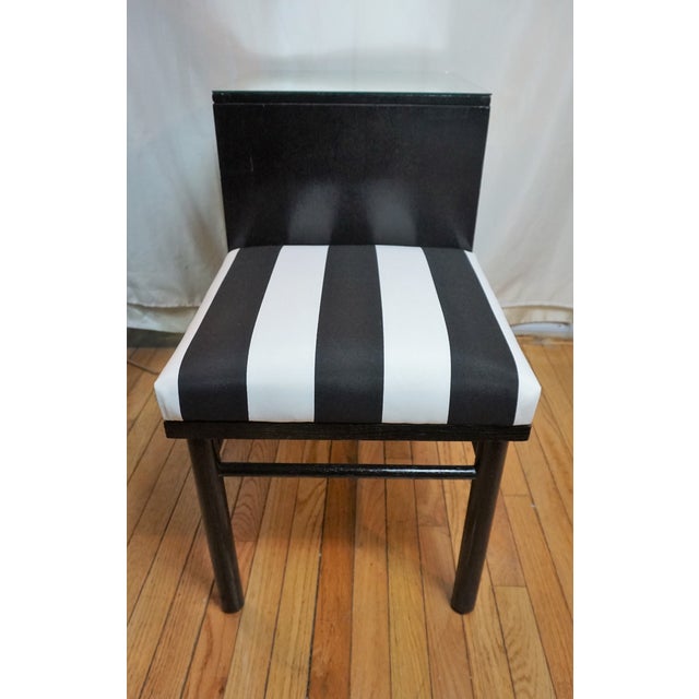 American 1950s French Raymond Loewy for Mengel Ebonized Telephone Stand For Sale - Image 3 of 13