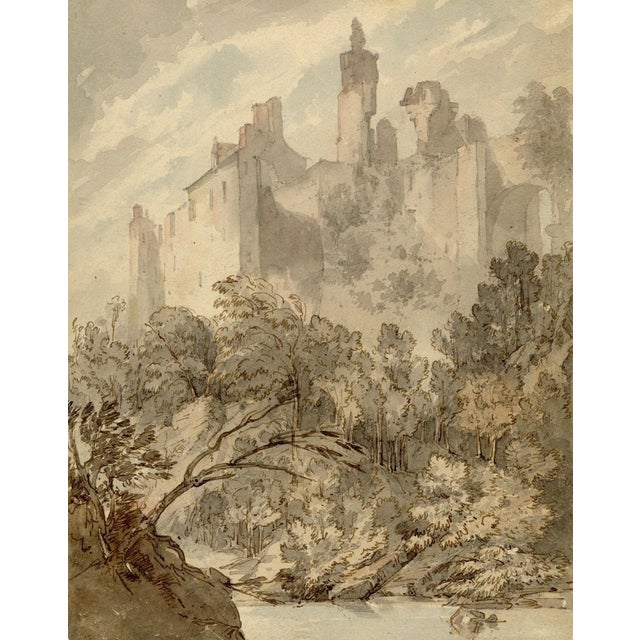 Paper Rev Hon Charles Francis Annesley, Rosslyn Castle, Midlothian, Scotland, 1800s, Graphite and Paper For Sale - Image 7 of 7