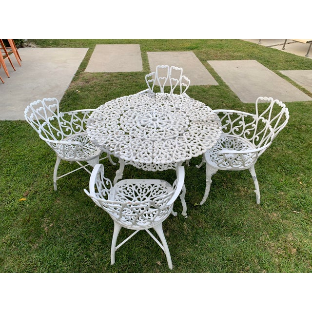 Vintage Cast Aluminum Patio Set Chairish
