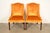 A gorgeous pair of Regency style armchairs or dining captain chairs By Kittinger USA, Circa 1960s Carved mahogany frames,...