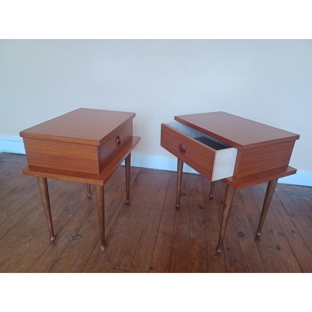Bedside Tables, 1960s, Set of 2 For Sale - Image 10 of 11