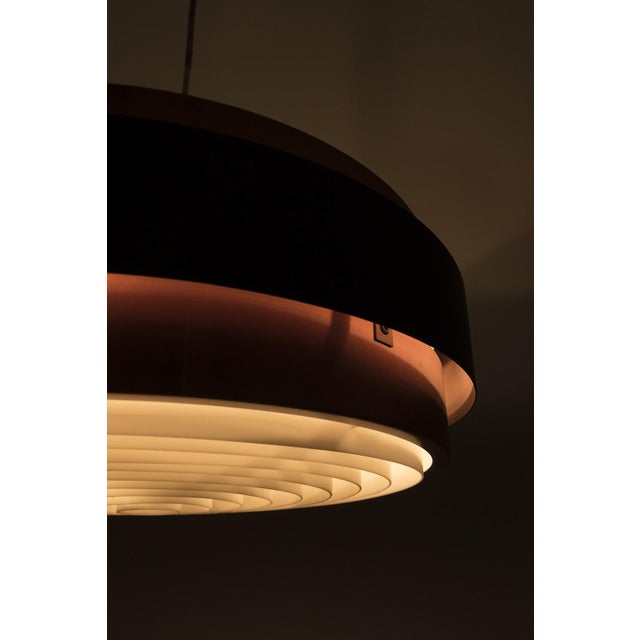 Black Vintage Metal Pendant Light For Sale - Image 8 of 14