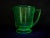 Vintage Depression Uranium Glass Footed Measuring Cup For Sale - Image 9 of 14
