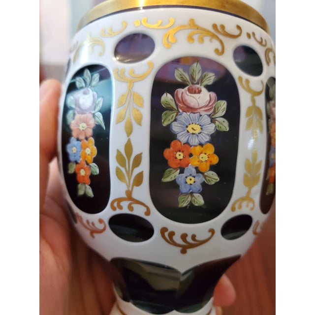 Hollywood Regency Mid-Century Hollywood Regency Royal Amethyst Goblet For Sale - Image 3 of 7