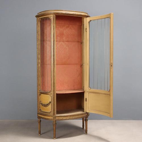 Neoclassical Style Showcase Cabinet For Sale - Image 3 of 9