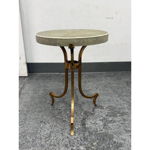 Design Plus Gallery presents a Shagreen Side Table from the Mid 20th Century. The table is simply stunning and made up of...