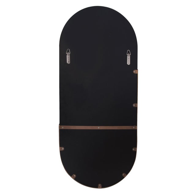 2020s Dante Stainless Steel Rose Gold Capsule Mirror For Sale - Image 5 of 7